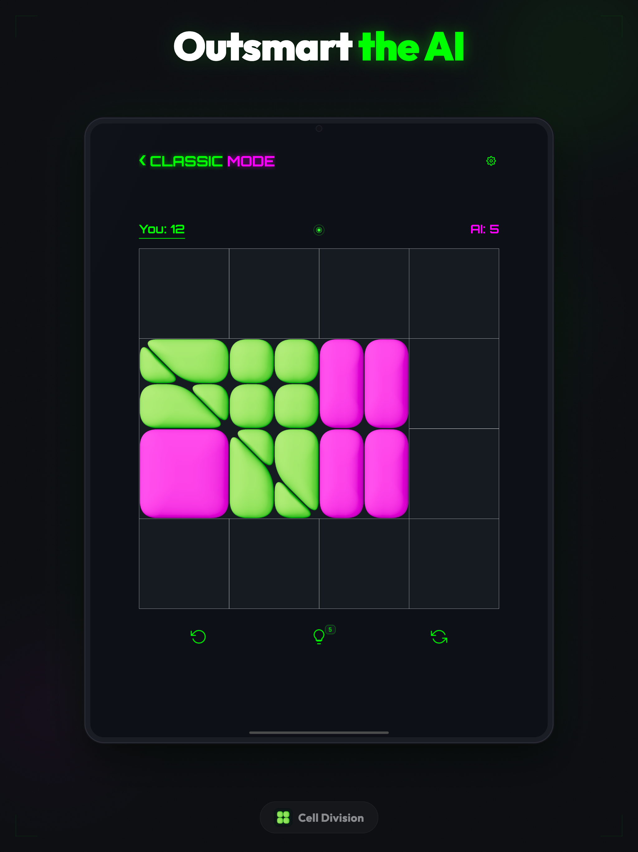 Cell Division gameplay on iPad